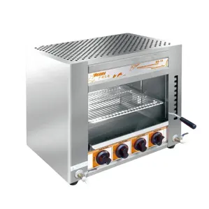 De equipos de cocina comercial/Gas de lujo de 4 quemador infrarrojo salamandra GS-14