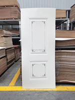 Revestimiento de puerta moldeada madera interior melamina MDF HDF