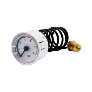 Chinese leveranciers bieden miniatuur capillair manometers aan met een 1,5 inch wijzerplaat, 0-6 bar bereik, kunststof behuizing en koperlegering aansluiting. - Product Image 1