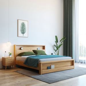 Lit Moderne Simple en Bois avec Cadre de Rangement, Tailles Twin, Queen et King, en MDF et Mélaminé, Ensemble de Meubles de Chambre - Product Image 4