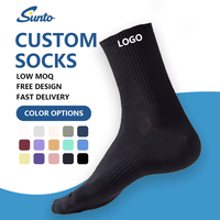 Chaussettes de sport en coton de haute qualité pour hommes, sans couture, douces, chaudes, respirantes, séchage rapide, logo personnalisé, faible MOQ, vente en gros d'usine