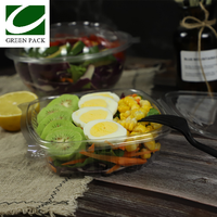 Boîtes à fruits en plastique Transparent de haute qualité, conteneur de légumes pour salade d'animaux de compagnie, emballage Durable