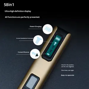 58-<span class=keywords><strong>In</strong></span>-<span class=keywords><strong>1</strong></span> Industriële Mini Precisie Draadloze Elektrische Schroevendraaierset Multifunctionele Oplaadbare <span class=keywords><strong>Led</strong></span>-Lamp Diy Maatwerk - Product Image 4