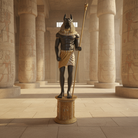 Grande statue d'Anubis en fibre de verre, sculpture de dieu égyptien, décoration intérieure et extérieure, statue d'art égyptien ancien en FRP sur mesure