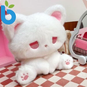 Peluche Mignonne <span class=keywords><strong>Chat</strong></span> Ours avec <span class=keywords><strong>Oreilles</strong></span> Mobiles en Maille, Rembourrage Coton PP, Broderie 100% Polyester, Option Porte-clés Personnalisable, Anniversaire - Product Image 2