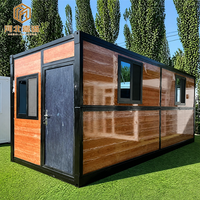 Abri d'urgence pour la réponse aux catastrophes et l'hébergement des travailleurs avec fenêtres et escaliers – Maison conteneur pliable
