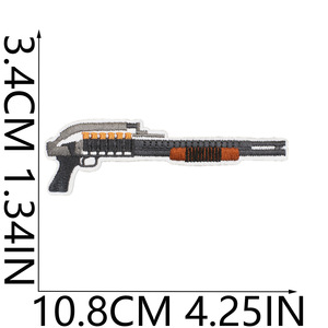Fusil de sniper tissu brodé fer sur patch autocollant ventilateur habillé grenade patch <span class=keywords><strong>AK</strong></span> mitraillette - Product Image 6