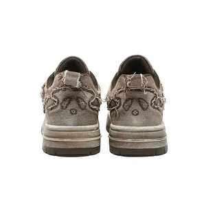 Zapatillas de mezclilla retro para hombre 2026 con diseño de borlas, estilo hip-hop casual de caña baja - Product Image 5