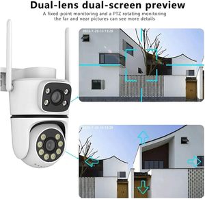 Caméra de sécurité PTZ Tuya 8MP à double objectif, extérieure, 4K HD, double écran, <span class=keywords><strong>surveillance</strong></span>, caméras WiFi 2.4G et 5G avec vision nocturne couleur - Product Image 3