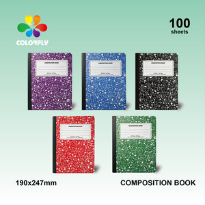 Cahier de composition B5 en marbre, ligné collège, pour l'école, 100 feuilles, 300 g/m², avec logo personnalisé <span class=keywords><strong>Henry</strong></span> - Product Image 5