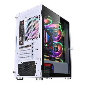2024 M-ATX Gaming <strong>PC</strong> <strong>Case</strong> Computer Cabinet with Audio Port CPU GPU Server Chassis Stylish Glass Panel for Desktop Gamers - Product Image 2