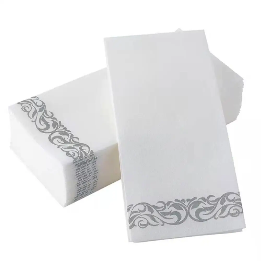 Disposable Guest Towels Soft Paper Hand Towels Party Wedding Dinner Linen Like Airlaid Paper Folded Napkins Serviette