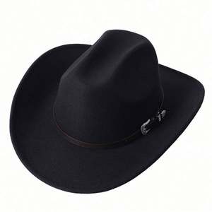 Chapeaux de cowboy noirs du Texas pour femmes, nouveau style 2022, vente en gros, pour adultes, décontractés, voyage, extérieur, avec broderie 3D - Product Image 6