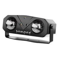 Lámpara de Discoteca con Doble Bola Mágica Láser, Control Remoto, Activación por Sonido, Luz para Fiestas, Bares, Clubes, Bodas y Festividades