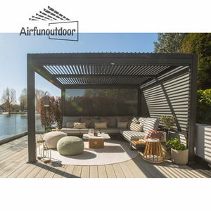 BBQ-feest achtertuin automatische vrijstaande aluminium gazebo louvre <span class=keywords><strong>tent</strong></span> - Product Image 5
