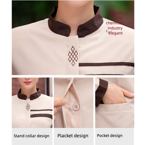 Uniforme da addetto alla camera d'albergo a maniche lunghe autunno e inverno pulizia domestica maggiordomo uniforme da <span class=keywords><strong>cameriera</strong></span> per ristoranti e bar - Product Image 3