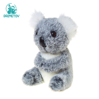 Ours en peluche koala gris personnalisé avec rembourrage en coton PP Jouet doux pour bébé personnalisable