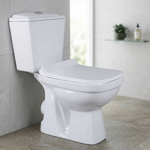Vistaar Offre Spéciale WC Moderne Deux Pièces en Porcelaine à Double Chasse Cyclone, Fixation au Sol - Product Image 6