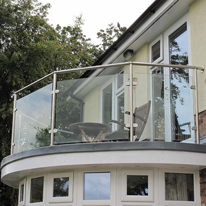 Barandilla de Escalera Moderna en Ángulo, <span class=keywords><strong>Varilla</strong></span> de Metal de Acero Inoxidable 304, Manijas de Escalera Montadas en el Piso de PVC, Color Personalizable, Garantía de 5 Años - Product Image 3