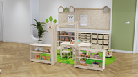 Fabricant de mobilier de classe en bois Montessori, table et chaises pour enfants, salle de jeux pour école maternelle