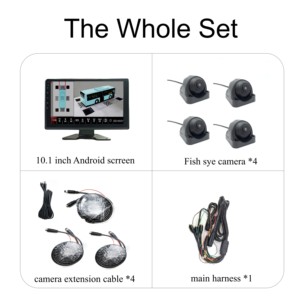 Système de caméra 360 degrés pour bus, autoradio multimédia, boîte noire, <span class=keywords><strong>image</strong></span> surround 3D, caméra 360 degrés pour voiture et camion - Product Image 6
