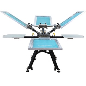 Hướng dẫn sử dụng <span class=keywords><strong>4</strong></span> màu lụa Màn hình in ấn <span class=keywords><strong>4</strong></span> trạm Báo Chí máy in DIY Áo sơ mi thiết bị - Product Image 5