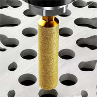 Lot de 4 forets diamantés de 60 mm de longueur pour perçage à sec, avec tige hexagonale, pour carrelage céramique, granit, marbre et perçage couronne