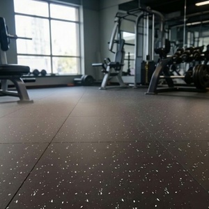 Losetas de <span class=keywords><strong>Caucho</strong></span> para Gimnasio de 1m x 1m x 20mm, Tapete para Piso de Gimnasio con Absorción de Impactos, Tapete de <span class=keywords><strong>Caucho</strong></span> para Centro de Fitness - Product Image 3