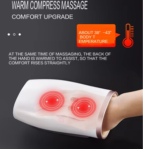 Masaje de compresión de terapia de calor de mano de 3 intensidades, masajeador de fatiga relajante para dedos de Palma - Product Image 6