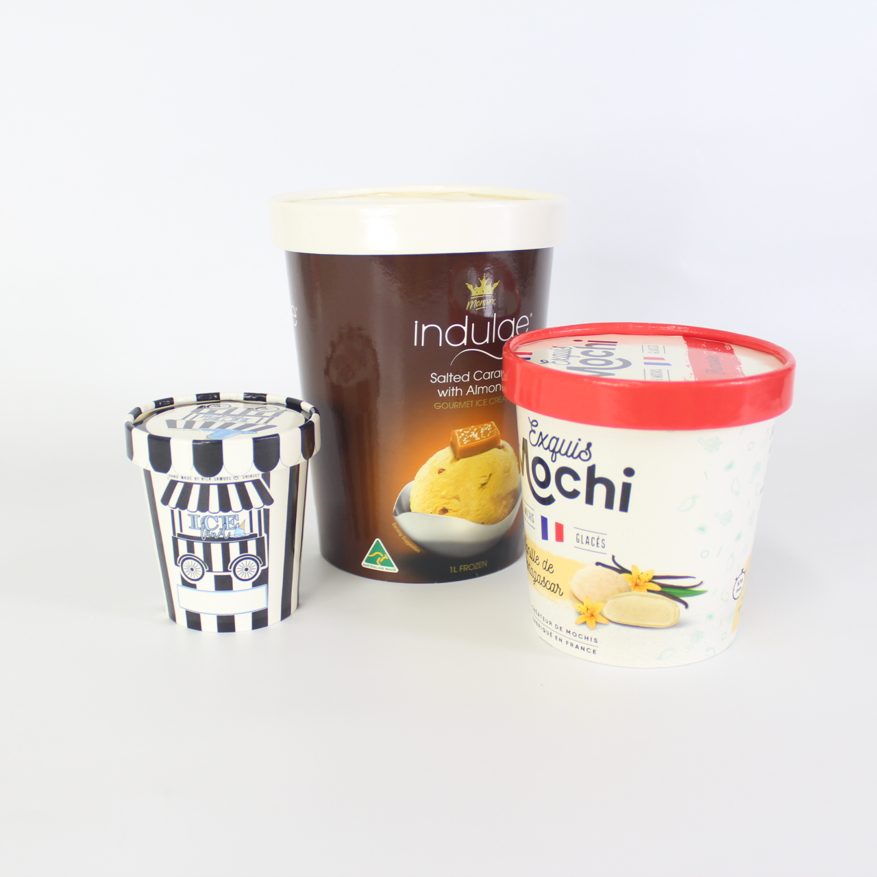 Customized 8oz 16oz Blank Brown Kraft Disposable Soup Packaging Cups Ice Cream Paper Cups With Lids