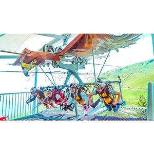 Équipement de parc d'attractions professionnel pour adultes, aire de jeux extérieure de grande taille, parc d'aventure, tyrolienne volante - Product Image 5