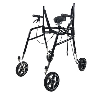 Andador vertical de aluminio ligero portátil, andador plegable, movilidad, andador con frenos - Product Image 1