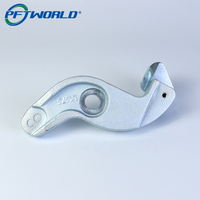Composant de fourche en fonte usiné CNC, zingué bleu, fraisage de précision, galvanoplastie, sur mesure, faible MOQ, livraison rapide