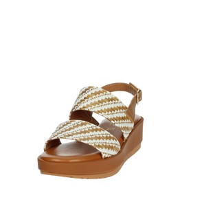 Sandali con tacco aperto a punta estiva da 91 M con soletta in gomma resistente e soletta in PU con comodo zeppa in pelle - Product Image 6