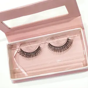 2023 New And Hot Selling Silk Matte Black Fluffy 3d DD Curl Russian Strip Lashes Faux Mink Lashes