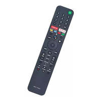 Télécommande vocale 4K pour Smart TV, rechargeable par USB, 4 boutons, 10 m, avec piles AAA à code fixe, pour RMF-TX500U KD-75XG8596