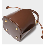 Tas Selempang Wanita Mini Terbaru Desainer Fashion Tali Serut Kulit Asli Tas Selempang Crossbody Tote Bucket Bag Dompet Tas Tangan