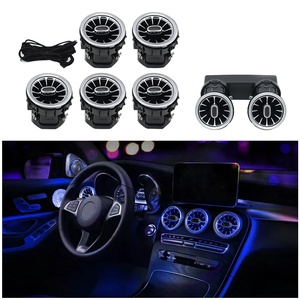 Luce Ambiente 3/64 Colori per Bocchette d'Aerazione Anteriori e Posteriori per <span class=keywords><strong>Mercedes</strong></span>-Benz Classe C <span class=keywords><strong>Coupé</strong></span> W205 e <span class=keywords><strong>GLC</strong></span> X253 2014+ - Product Image 1