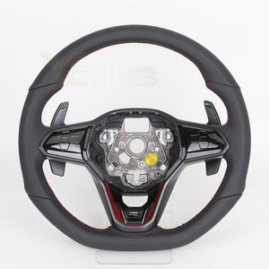 Volant R-Line pour Volkswagen VW Golf <span class=keywords><strong>8</strong></span> MK8 R 5 6 7 MK5 MK6 MK7 Polo GTI Scirocco Jetta Passat CC B6 B7 B8 - Product Image 1
