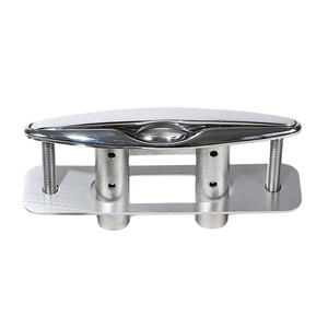 5"/6"/8"/10" 316 Stainless Steel Retractable Boat <strong>Cleat</strong> Heavy Duty Flush Mount Deck <strong>Cleats</strong> with Backing <strong>Plate</strong> and Lock Nuts - Product Image 4