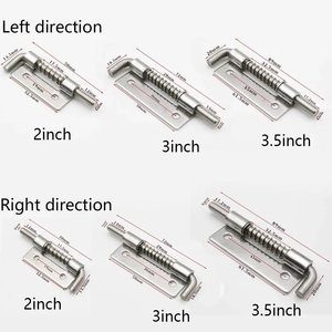 Loquets de porte à ressort en acier inoxydable, verrous antivol, loquets de porte, fermoirs de cadenas, loquets d'armoire, quincaillerie domestique - Product Image 6