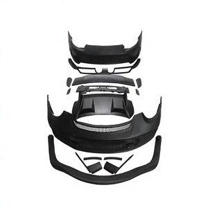 Per Porsche Carrera <span class=keywords><strong>911</strong></span> <span class=keywords><strong>997</strong></span> aggiornato 991.2 Kit carrozzeria GT2 RS Kit paraurti anteriore e posteriore specifico per auto alettone posteriore - Product Image 1
