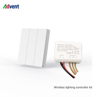 Interrupteur mural intelligent sans fil en gros OEM/ODM 110V/220V, interrupteur cinétique avec fonctions de contrôle et de variateur