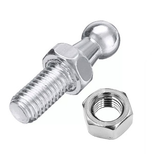 Boulon à tête sphérique en acier au carbone, écrou hexagonal, tige filetée zinguée pour vérin à gaz, quincaillerie automobile et industrielle - Product Image 5