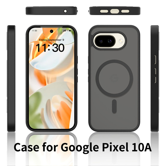 Transparency clear Matte Strong Magnetic Wireless Charging Phone Case for for Google Pixel 10A Pixel 9 a