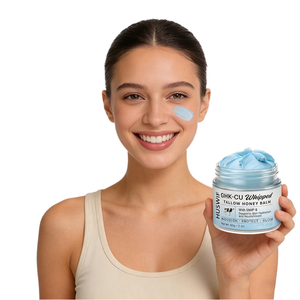 Baume au suif et au miel fouetté HUSWE GHK-CU 50g, baume nourrissant pour le visage, pour tous types de peaux, usage quotidien - Product Image 1