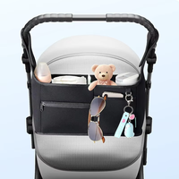 Sac organisateur de poussette bébé en néoprène Durable de grande capacité pour activité de plein air sac à couches de voyage multifonction personnalisé