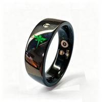 Bague Intelligente en Céramique avec Transcription Vocale IA, Suivi du Sommeil, Télécommande, Étanchéité IP68, Contrôle par Application, Prise en Charge OEM/ODM