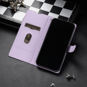 Funda para iPhone 16 Pro Max, nueva funda de cuero con ranura para tarjetas, funda plegable con protección total anticaídas. - Product Image 3