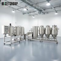 Mini-brasserie 1BBL Système complet avec cuve de mouture, châssis mobile et cuves isobariques coniques intégrées – Meilleur prix à vendre
